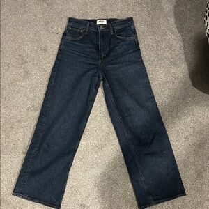 Agolde Women's High Rise Jeans - Dark Blue